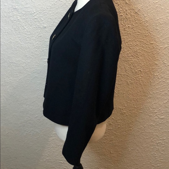Vintage Pendleton Black Wool Jacket Women's 10P - Picture 6 of 9